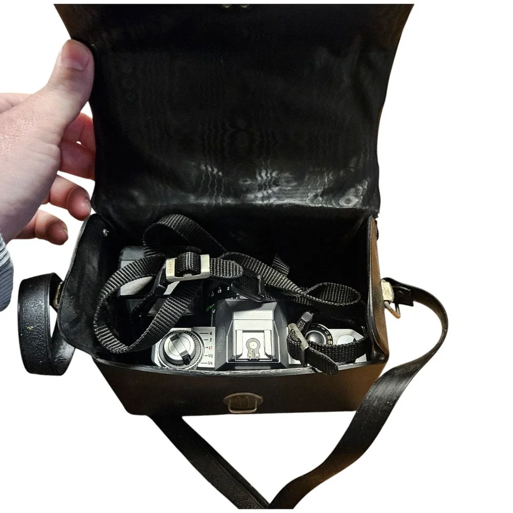 Vintage Yashica FX-103 Program 35mm SLR‎ Camera with CS-20Z Auto Flash Retro